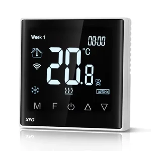 Tuya Smart Zigbee WiFi HVAC Thermostat Air Conditioner Fan Coil Temperature Controller Electric Underfloor Heating Thermostat