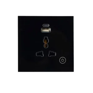 Tuya WIFI 16A Universal Wall Socket With USB Type C Electrical Plug Outlet Power Touch Switch for Alexa Google Home Tuya