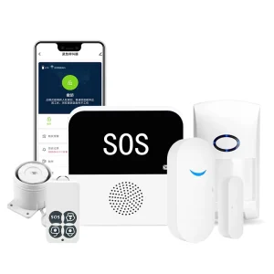 Tuya WIFI RF433 Smart Alarm Home Security System SOS Hub for Elder Children Doorbell PIR Motion Detection Alarm Kit