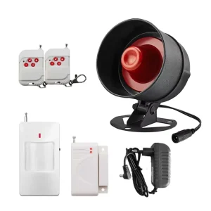 Tuya Wi Fi Enabled ABS Loudly Speaker Kit 110dB Security Alarm Siren Glass Break Sensor Easy Installation Home Security System