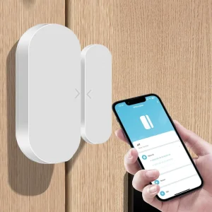 Tuya Wi Fi Intelligent Window and Door Detector Smart Home Security Contact Sensor with Alexa and Google Home Connectivity