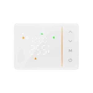 Tuya Wi Fi Smart Thermostat Battery Powered Capacitive Touch LED Programmable Cooling & Floor Heating Gas Boiler OEM ODM