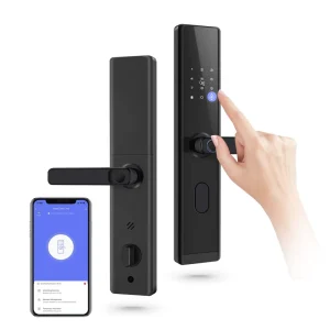 Tuya WiFi Aluminum Alloy Smart Fingerprint Door Lock 5 in 1 IC Card Password Key APP Unlock for Rental Apartment Hotel PST A3 TY