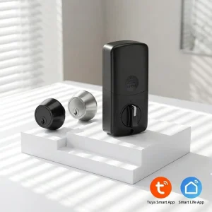 Tuya WiFi Blue tooth Smart Deadbolt Lock Keyless Entry Electronic Door Lock APP Remote Control for Home Apartment Airbnb