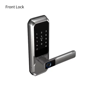 Tuya WiFi Connected Smart Lock for Aluminum Door Fingerprint & Card Access Operated Via APP & Mechanical Key