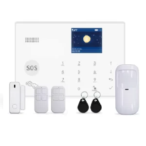 Tuya WiFi GSM 2G 4G CID Alarm System Kit Home Burglar Alarm System Package with Contact ID