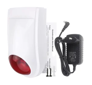 Tuya WiFi Plastic Outdoor Siren Strobe Light Home Security System 110dB High Decibel Sound 50 100m Detection App Remote Control