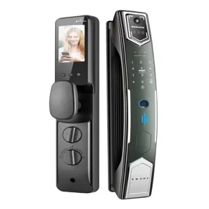Tuya WiFi Smart Door Lock for Wood Door Camera 3D Face Recognition Fingerprint Unlock Cloud Storage Tuya App for Home Security