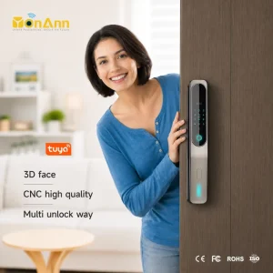 Tuya WiFi Smart Door Lock with Camera Fingerprint Password Card App Unlock for Home Wooden Steel Doors 2 Year Warranty Cloud