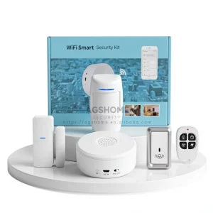 Tuya WiFi Smart Home Automation Security System Strobe Alarm Siren Hub Burglar Smart Life APP Alert Control 6 Piece Kit