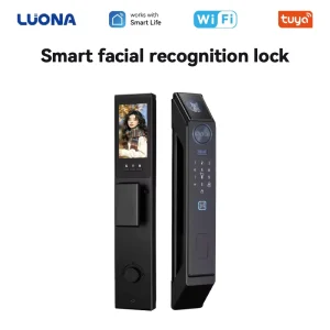 Tuya WiFi Smart Lock AI Recognition Electronic Door Lock Integrated Split Design Password IC Card Remote Control Smart Locks