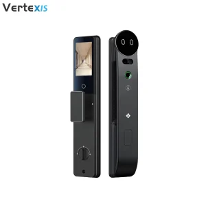 Tuya WiFi Smart Lock Palm Vein AI Facial Recognition Fingerprint Video Call Keypad Aluminum Alloy Grade C Wood Door