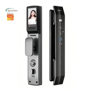 Tuya WiFi Smart Lock with 3D Face Recognition Fingerprint Two-way Voice Cloud Storage Fully Automatic Video Intercom