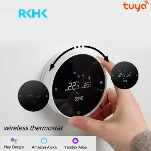 Tuya WiFi Smart Thermostat RF Wireless Receiver Temperature Controller for Water Gas Boilers Supporting Alexa Google Home