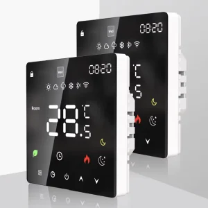 Tuya WiFi Smart Thermostat Touch Screen Digital Temperature Controller with Voice Control for HVAC Heating Cooling