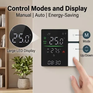 Tuya WiFi Smart Thermostat with Bluetooth Remote Control for Water Heating Boiler and Electric Underfloor Heating System