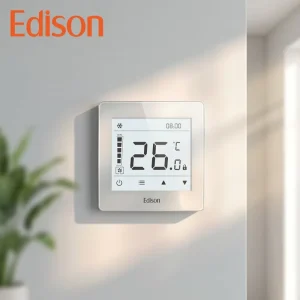 Tuya WiFi Smart Touch Screen Thermostat TX 968 WiFi ABS+PC Wall Mounted Energy Saving HVAC Parts Square Shape FCU School