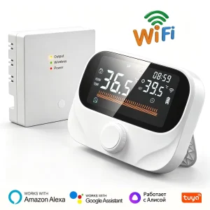 Tuya WiFi Thermostat Smart Home Wireless Temperature Controller RF433 Battery USB Gas Boiler Thermostat