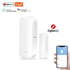Tuya WiFi Zigbee Door Window Sensor Smart Home Wireless Door Detector Door Open Closed Alarm System for Alexa Google