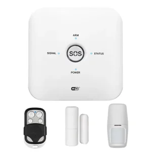Tuya WiFi+GSM 4G 24-Zone Home Alarm System with Internal Siren 85dB Wireless Smart Security Kit for Home Security