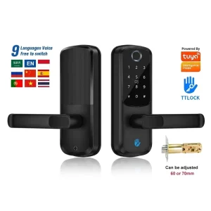Tuya Wifi Bedroom Smart Door Lock Keyless Fingerprint Electric Door Knob Biometric Door Handle Lock Smart Lock TTlock