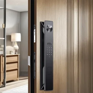 Tuya Wifi Digital Lock Cerradura Inteligente Para Puerta Exterior Smart Door Lock with Camera and Fingerprint and Palmprint