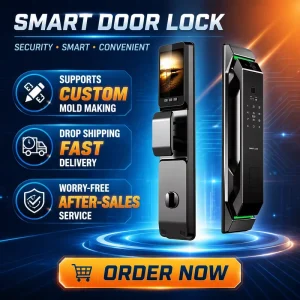 Tuya Wifi Electronic Digital Locks Aluminum Front Door Face Recognition Smart Lock Video Intercom Combination Lock Spanish