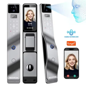 Tuya Wifi Fingerprint Face Recognition Hotel Room Smart Door Locksmart Lock With Smartphone nfc