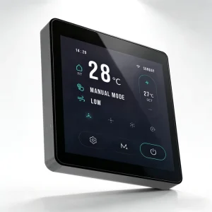 Tuya Wifi Programmable Thermostat Smart Digital Fan Coil Room Fcu Rs485 Touch Screen Thermostat