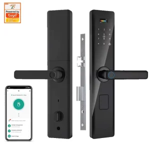 Tuya Wifi Smart Digital Door Lock Code Rfid Ic Card Smartphone App Unlock Zigbee Biometric Fingerprint Smart Locks