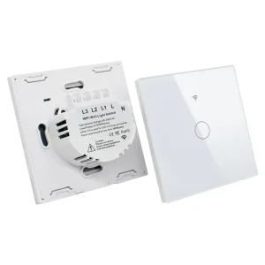 Tuya Wifi Smart Light Switch 1/2/3/4 Gang Touch Light Switch No Neutral Wire Wall Light Switches for Alexa Google Voice Control