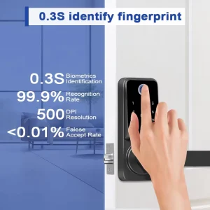 Tuya Wifi Smart Lock SF055 Smart Door Lock Face Palm Vein Fingerprint Smart Locks With Cat Eye Camera Certified CE FCC