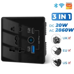 Tuya Wifi Socket Smart Plug Smart Switch Work with Alexa Google Home Yandex Voice Control Smart Switch