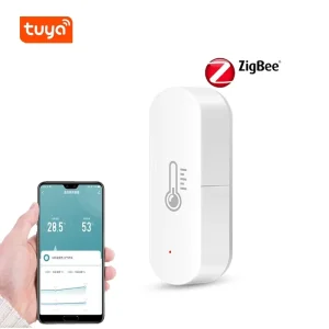 Tuya Wifi ZigBee Smart Temperature and Humidity Sensor Battery Powered Work With Tuya Smart Life App