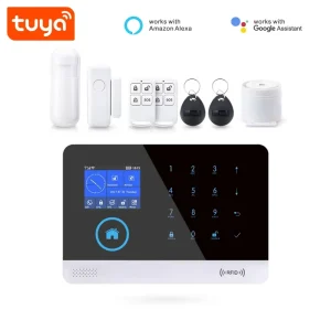 Tuya Wireless WIFI GSM Home Security Alarm System Compatible With Alexa & Google PST WG103T