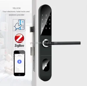 Tuya ZigBee WiFi Remote Control Smart Hotel RFID Door Lock EU Standard for Hotel Room Access