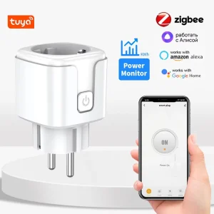 Tuya Zigbee EU 16A 3800W Smart Plug with Power Monitoring APP Remote Timer for Android iOS Smart Socket