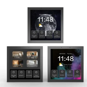 Tuya Zigbee Gateway Smart Switch 4″ Touch Screen Display Control Panel Wall Mounted 4 Gang Smart Light Switches Home Hotel M4
