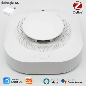 Tuya Zigbee Smoke Sensor Smart Fire Detector Wireless Automatic Linkage System Alarm for Home Security Protection Net