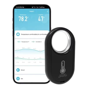 Tuya Zigbee Wireless Temperature Humidity Sensor Smart Thermometer Hygrometer Detector for Home Office Warehouse Wine Cellar