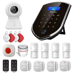 TuyaSmart WIFI 4G GSM Smart Alarm Security Home Alarm System Gateway 99 Sensors 3 Year Warranty CE FCC RoHS Certified Supports