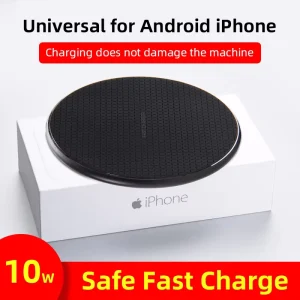 Low-Cost Magnetic Wireless Charging Pad with Type-C Port, 15W Output, 9V 2A Input, for Phones and Earphones, Suitable as a Gift