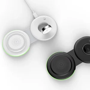 Factory Electric Folding 2-in-1 Wireless Charger with Strongest Magnetic Force, Fast Charging, and Type-C Port for Smartphones