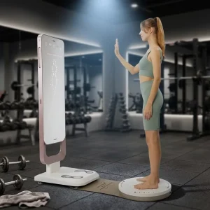 U+300 body scanner health analyzer body scanner 3d machine 8 electrodes body scale shape scale body analyzer scann digital