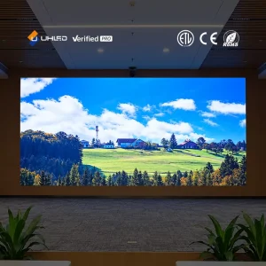 UHLED P1.2 Fine Pitch COB LED Screen Executive Conference Center Boardroom Meeting Micro LED Wall Common Cathode 7680Hz Refresh