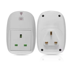 UK Standard Plug and Socket Enclosure Wifi Remote Control Smart Socket Plug 3Pin 230V 16A Power Plug Socket for Home Automation