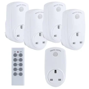 UK Standard Remote Control Power Switch Smart Socket Plug