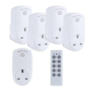 UK Type Remote Control Power Switch Smart Electric Socket Wireless RF Control Plug