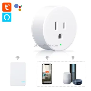 UL Certified 1500W 15A US Plug 100-300FT Wireless Range Smart 2.4G WiFi Outlet Alexa Google Home Integration Smart Life Voice