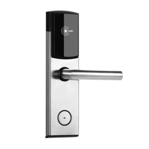 US Market Smart Security Digital Door Lock Big Mortise Hotel Key Card Reader Swipe Card System Stainless Steel